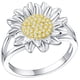 thumbnail image 4 of Anillo de girasol con circonita cúbica de repuesto para dedo, anillo de moda para mujer, 4 of 7