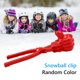 thumbnail image 1 of Clip De Bola De Nieve Divertido clip de bola de nieve, herramienta de molde de nieve reutilizable, bolas de nieve, juguetes de lucha (pulgar rojo) Ndcxsfigh libre de BPA, 1 of 8