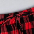 thumbnail image 6 of CHICVOMEY Pajama Pants for Women with Drawstring Plaid Loose Fit Lounge Sleep Bottom Wide Leg Pj Pants for Women, 6 of 6