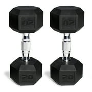 (2 pack) CAP Barbell Coated Hex Dumbbell, Single 35 lbs