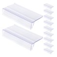 thumbnail image 4 of Portaetiquetas de estante de plástico transparente de 20 piezas para etiquetas de precios de supermercado portaetiquetas que muestran el soporte de precios soporte de señal de mercancía, 4 of 6