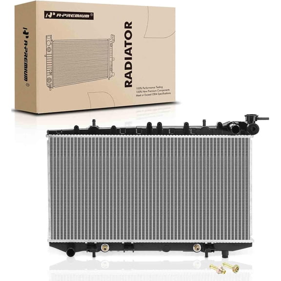 A-Premium Engine Coolant Radiator Assembly with Transmission Oil Cooler Compatible with Nissan Sentra 1991-1999 1.6L Auto 2141064Y01