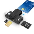 thumbnail image 5 of EROCK USB Smart Card Reader for CAC SD Micro SIM Memory Card, 7-in-1 CAC DOD Military Multi Card Reader Adapter for SD/ Micro SD/ SDHC/ SDXC/ TF/ MMC/ M2/ MS/ Pro/ Duo, Support Windows, Linux, Mac OS, 5 of 11
