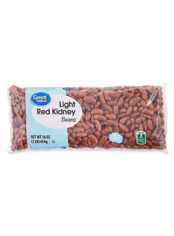 Great Value Light Red Kidney Beans, 1 lb