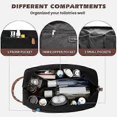 thumbnail image 1 of Toiletry Bag Hanging Dopp Kit compatible Men Water Resistant Canvas Shaving Bag with Large Capacity compatible Travel- Black_Perfect Gift, 1 of 3