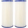 thumbnail image 2 of – 2 Pack Hd Pleated Filter Cartridges Compatible with 155101-43 R30-Bb Models – Remove Bad Taste & Odor – Whole House Replacement Water Filter Cartridge, White, 2 of 3