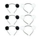 thumbnail image 1 of EeaseMX 6 diademas con pompones para niñas y mujeres (negro/blanco), 1 of 8