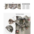thumbnail image 5 of Christmas Snowman House Window Curtain for Living Room Christmas Kitchen Cabinet Tie-up Valance Curtain Rod Pocket, 5 of 6