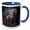 Blue/White, variant on 3drose, a Dreamlike Unicorn Walking Through a Destroyed City, 11oz Mug