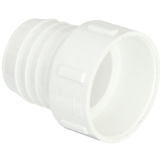 Spears 474 Series Adaptador de instalación de tuberías de PVC Schedule 40 Blanco 2""Con púas x 2"" Enchufe