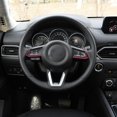 thumbnail image 3 of Cubierta de volante Abs roja para Mazda Cx-3 Cx3 2016-2018 (1 par) Afortunado Sencillez, 3 of 5