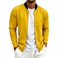 thumbnail image 2 of LIaqionyy Mens Lightweight Jacket Zip up Casual Spring Fall Long Sleeve Outerwear with Pockets Solid Color Clothes, 2 of 6