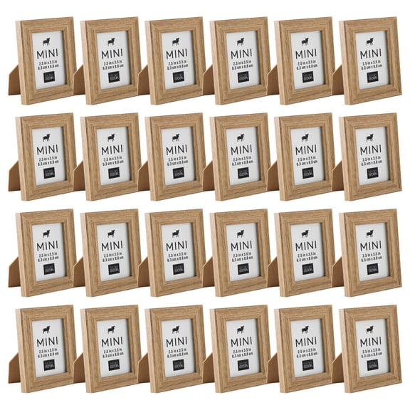 Studio Decor 2.5" x 3.5" Driftwood Mini Frame, 24 Pack