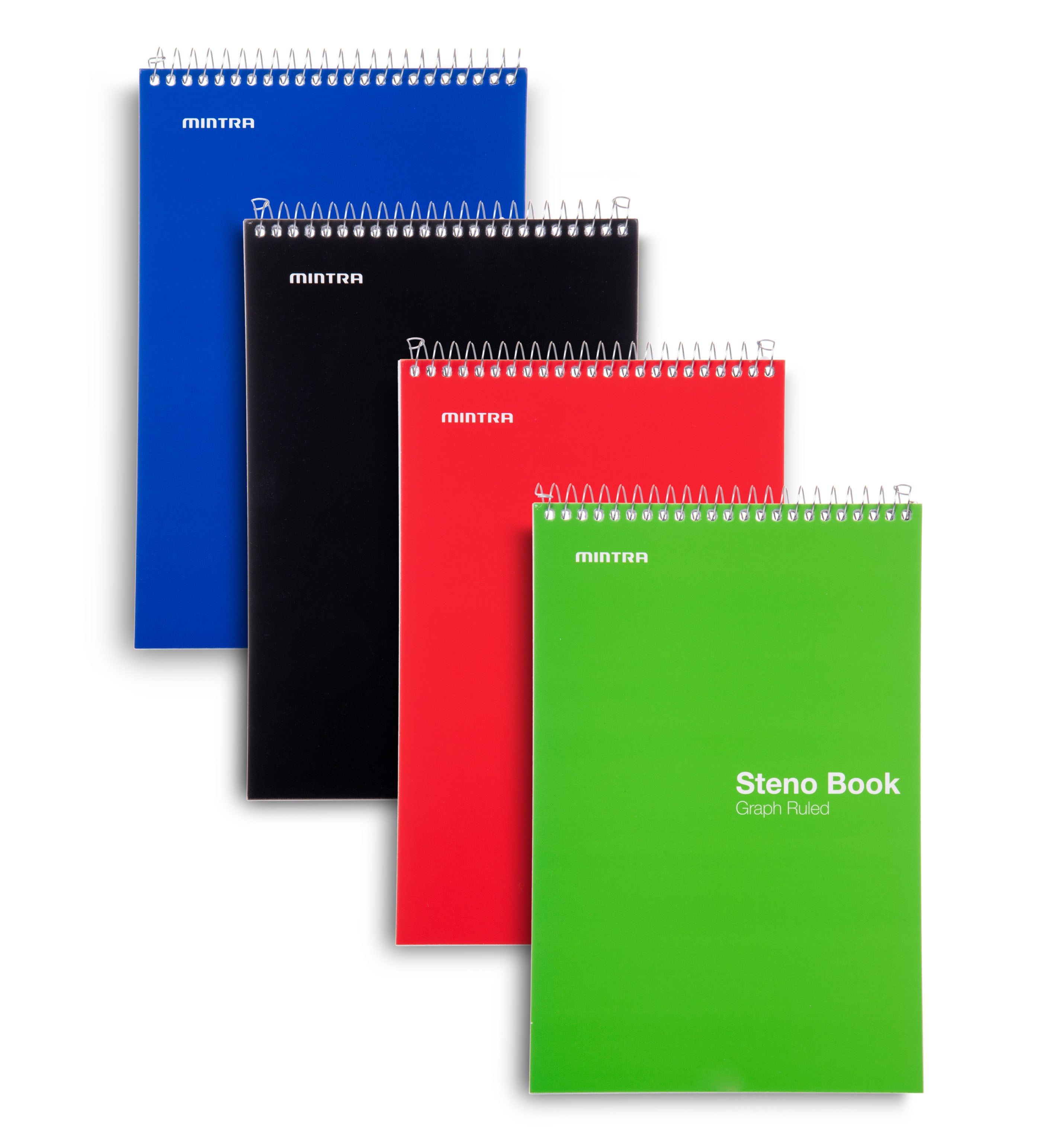 Buy Mintra Office Steno Book 6x9 Primary Colors 4 PadsPack Graph