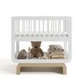 thumbnail image 3 of Storkcraft Santorini Deluxe Convertible Baby Bassinet, White with Driftwood, 3 of 14