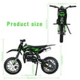 thumbnail image 6 of Seipouy 49cc 2-Stroke Kids Dirt Bike, Gas Powered Off Road Mini Motorcycle Children Pocket Motorbike, Pull Start Youth Dirt Bike with Front Rear Disc Brakes & Shock Absorption Seat, 6 of 8