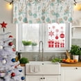 thumbnail image 5 of Coastal Starfish Curtain Valances for Windows, Kitchen Valance Window Treatments Panel 2 Pack, Farmhouse Nautical Seahorse Conch Rod Pocket Short Curtains for Bathroom Bedroom 42 x 12 Inch, 5 of 8