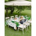 thumbnail image 3 of Outdoor Tablecloth with Umbrella Hole and Zipper, St. Patrick's Day Rectangle Table Cloth 52x70 Inch Waterproof Tablecloth, Green Gnomes Spring Lucky Shamrocks Picnic Table Cover for Patio Camping, 3 of 7