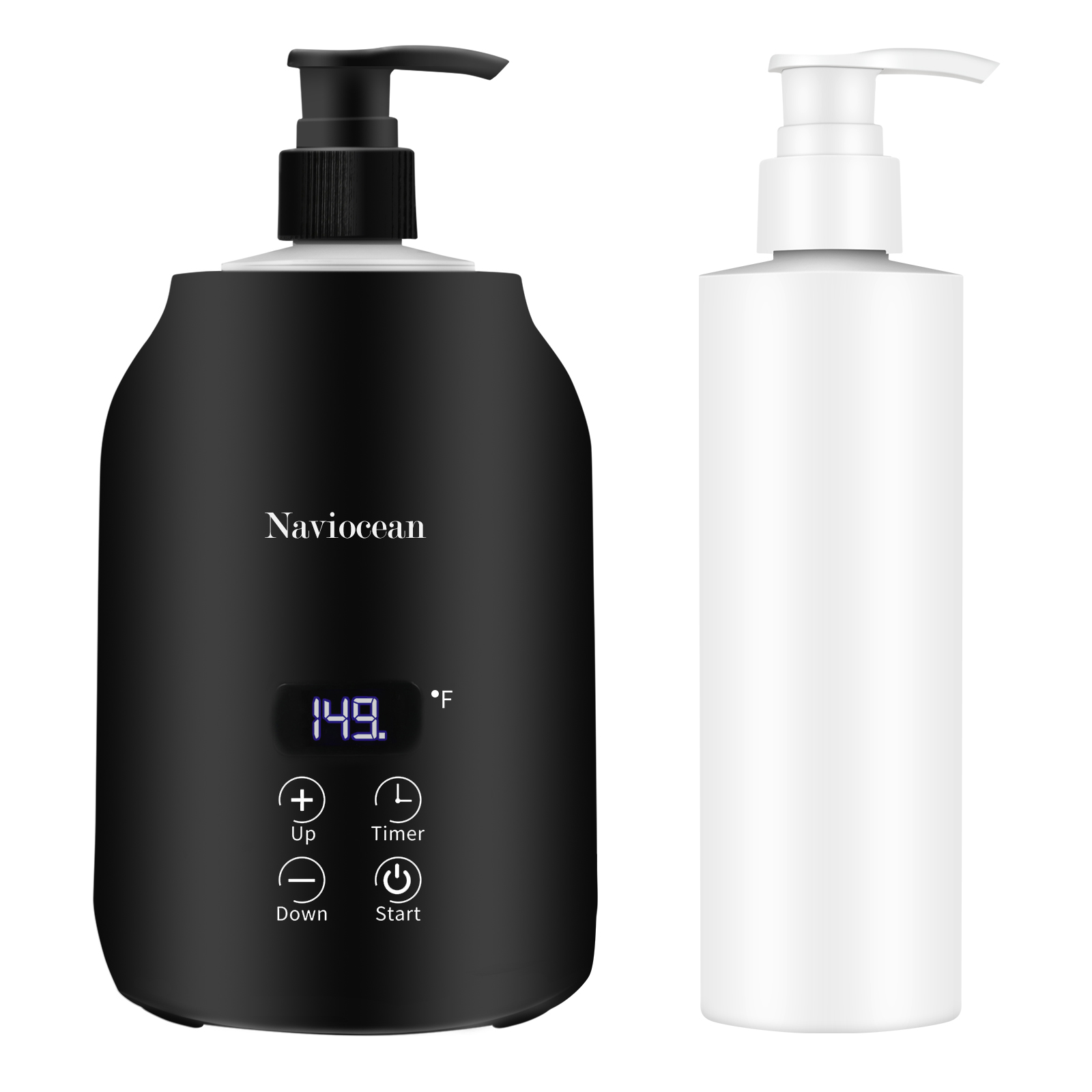 Naviocean Massage Oil Warmer Lotion Warmer Dispenser Heated for Lube Gel  Cream Warmer Dispenser Heated Lotion Dispensers Heater with 2 Oil Bottle