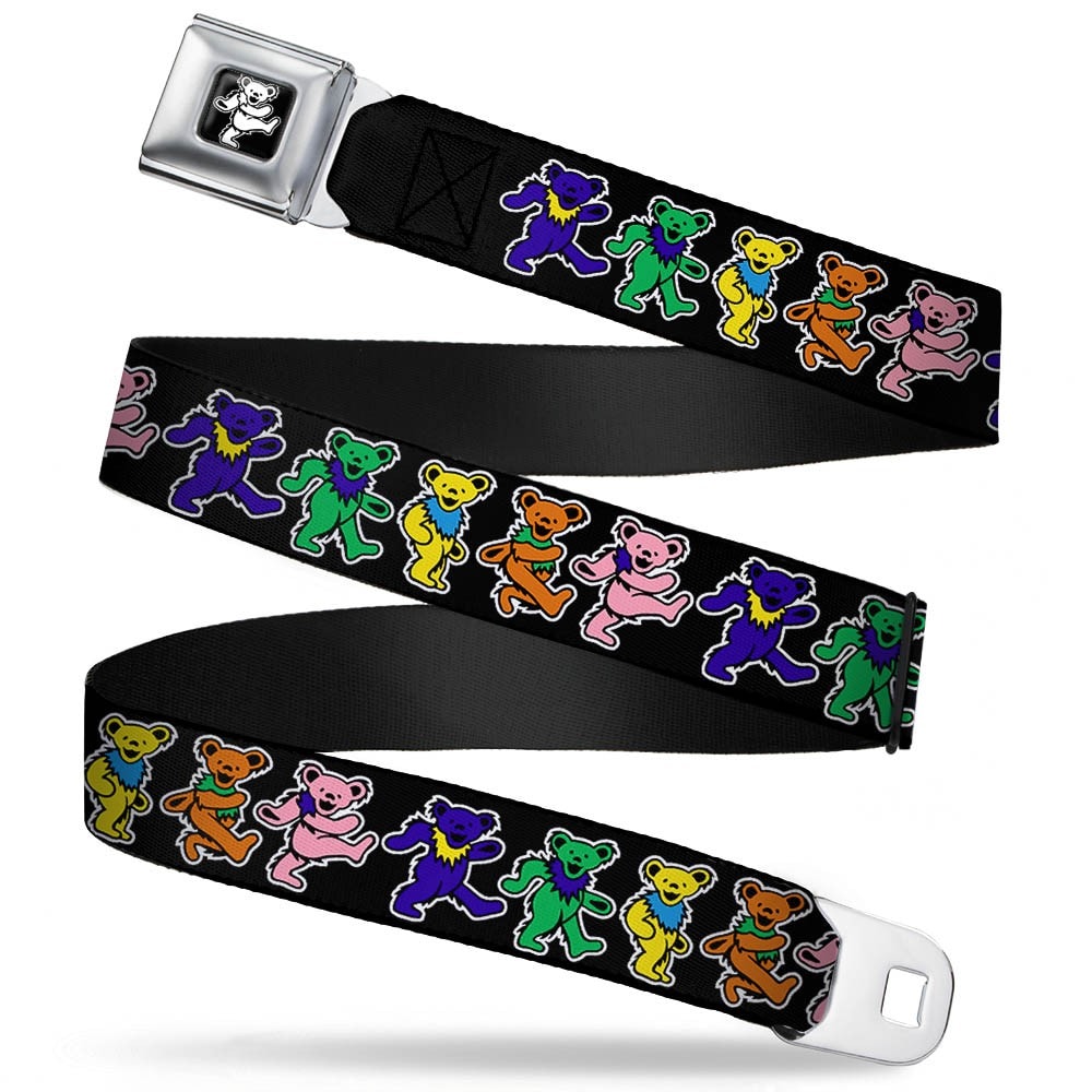 Grateful Dead Dancing Bears Seatbelt Belt (XL)