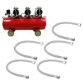thumbnail image 4 of Air Compressor Hose 5pcs Air Compressor  Hose Brake Silent Oil Free Line Pipe 3/4-16 Chamfer 42cm, 4 of 8