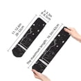 thumbnail image 2 of Salouo Star Gazing Cat Illustration Pattern Unisex Middle Tube Socks,Middle-Finger Knee High Socks Over The Calf Tube Stocking Crew Stockings for Women and Men Tube Socks, 2 of 8