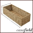 thumbnail image 7 of Casafield Bathroom Storage Baskets - Set of 2, Natural - Seagrass, 16" W  x 6.75" D x 4.25" H, Woven Toilet Paper, Tissue, Shelving Bins, 7 of 7