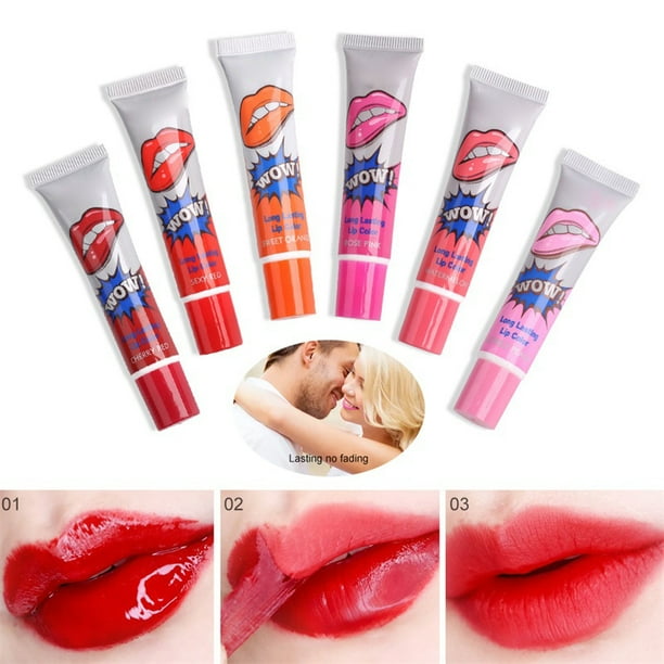 Waterproof Lip Gloss 6 Colors Long Lasting Lip Gloss Set