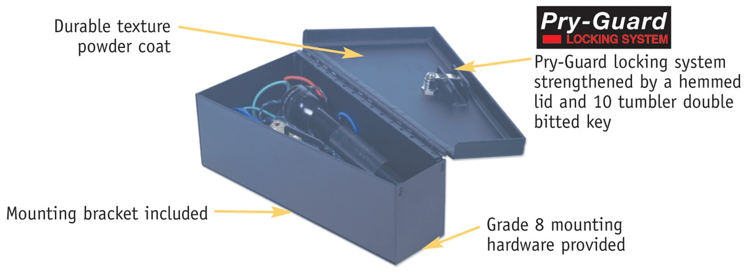 Tuffy Security Products 027-01 Universal Underhood Lockbox Fits select: 1989-1995 JEEP WRANGLER / YJ, 1987-1988 JEEP WRANGLER