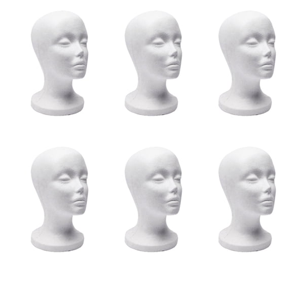 6X Foam Mannequin Model Sunglasses Eyeglass Stand Hat Cap Display Holder Headset Mannequin Display Stand Rack