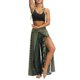 thumbnail image 3 of VISgogo Pantalones de pierna ancha de verano para mujer, pantalones sueltos sueltos de tiro medio con estampado bohemio con divisiones para yoga, playa, vacaciones VISgogo  moda, 3 of 7