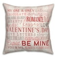 thumbnail image 2 of Creative Products Val Day Words 16 x 16 Spun Poly Pillow, 2 of 3