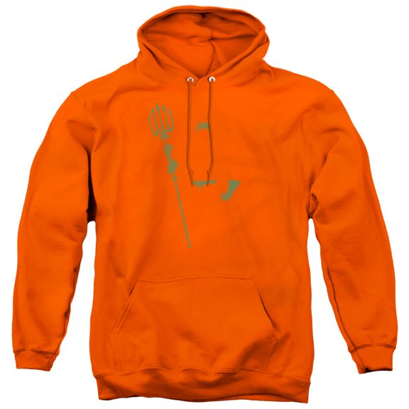 DC Comics Aqua Min Adult Pullover Hoodie Sweatshirt-Orange