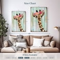 thumbnail image 4 of Elephant Stock Grunge Giraffe Floral Crown Wall Art - Vertical Canvas Wall Art - Kids Room Wall Decor - Animal Canvas - Gray And Brown Decor - 24" x 36", 4 of 8