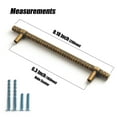 thumbnail image 5 of Goo-Ki 12 Pack 6.3''(160 MM) Hole Centers Antique Brass T Bar Cabinet Pulls, Luxury Zinc Alloy Cabinet Handles with Knurled for Dresser,Drawer,and Cupboard, 5 of 9