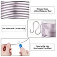 thumbnail image 4 of 10 Gauge 80FT Tarnish Resistant Jewelry Craft Wire Bendable Aluminum Sculpting Metal Wire for Jewelry Craft Beading Work Lilac, 4 of 6