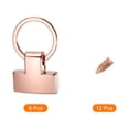 thumbnail image 3 of Hardware de llavero de 6 paquetes de 22 mm/ 0.87" con anillo de llavero para bolso, hardware de bolsa de 20 mm O Ring color dorado rosa, 3 of 6