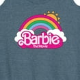 thumbnail image 3 of Barbie the Movie - Barbie Logo Rainbow - Women's Racerback Tank Top, 3 of 5