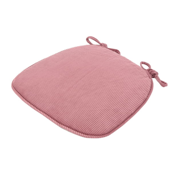 Toystoory Cojín para silla extra largo - Textura suave Mejor soporte Estabilidad Esponja de alta densidad Cremallera inferior antideslizante Decoración del hogar Rosa (43x41x35cm)