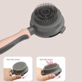 thumbnail image 1 of Cepillo de pelo para mascotas Cepillo de masaje de doble cara para eliminar el pelo flotante (rosa) Likrtyny Para estrenar, 1 of 8