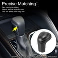 thumbnail image 3 of Unique Bargains ABS Gear Shift Knob Button Cover for Toyota Camry Corolla Avalon 2019-2025 Carbon Fiber Black, 3 of 6
