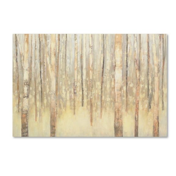 Trademark Fine Art 'Birches in Winter' Canvas Art by Julia Purinton
