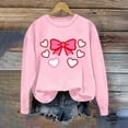 thumbnail image 5 of BEFOKA Shirts For Women Long Sleeve Valentine'S Day Crewneck Sweatshirt Love Heart Printed Casual Blouse Tops Black Going Out Top Pullover Sweatshirts Bow Graphic Tshirts Gifts Tee Tops, 5 of 5