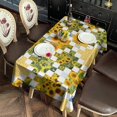thumbnail image 2 of Rectangle Boho Style Waterproof Tablecloth 60×120 Inch, Bohemian Colorful Floral Reusable Indoor/Outdoor Durable Table Cover for Party Kitchen Dinner Room Decor, 2 of 6