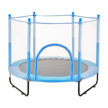 60 Kids Trampoline with Net - IndoorOutdoor Mini Toddler Bouncer