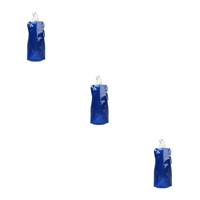 Eigraketly Materiales duraderos Botellas de agua - Socio de hidratación confiable Botella de agua plegable Botella de agua plegable Único azul Type1 NO1