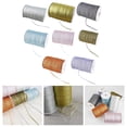thumbnail image 3 of 3mm Metal Thread Sewing Piping Fabric Ribbons For Diy Decor Crafts Materials Golden Ribbon Gifts Packaging Festive Ornaments, 3 of 5