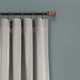 thumbnail image 6 of Lush Decor Linen Button Farmhouse Curtains, Gray Medallion Pattern, 84 x 40 Inch, 1 Panel, 6 of 7