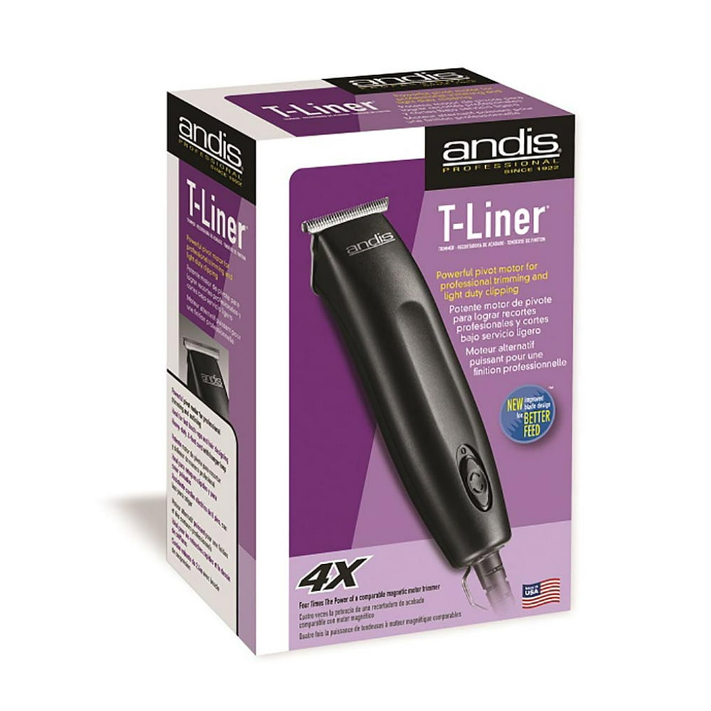 Andis TLiner Professional Pivot Hair Trimmer with 4 Attachment Combs