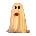 thumbnail image 2 of Cififendec Halloween Plush Cover LED Ghost Prop, 9.05", Pom Pom Nose Freestanding Ghost Ornament for Front Porch Ornament Matching Scheme, 2 of 8